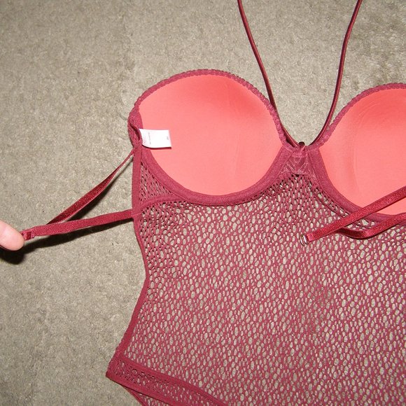 RARE nwot 36C Med Victoria's Secret fishnet Teddy - Picture 13 of 16